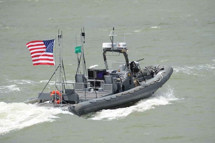 Tàu không người lái của Hải quân Mỹ, phục vụ chiến thuật bảo vệ kiểu bầy đàn cho các tàu lớn - Ảnh: Hải quân Mỹ