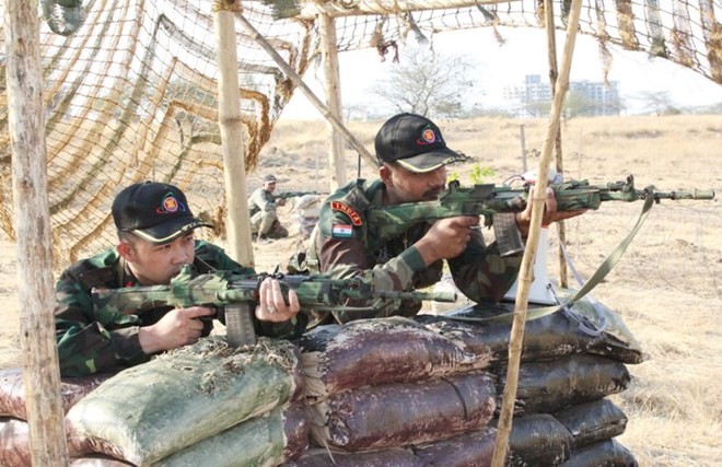 Hình ảnh quân đội Việt Nam tham gia diễn tập thực binh quốc tế FORCE 18