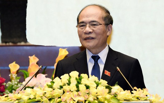 Chủ tịch Quốc hội Nguyễn Sinh Hùng: "Thay mặt Quốc hội, tôi bày tỏ lòng biết ơn chân thành và sâu sắc nhất đến toàn thể đồng bào và cử tri cả nước đã luôn tin tưởng trao cho chúng tôi trách nhiệm làm người đại biểu thực hiện quyền lực nhân dân".