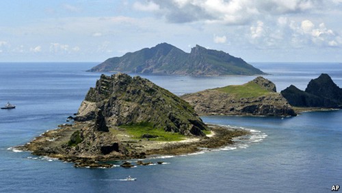 Một góc quần đảo Senkaku. Ảnh AP.