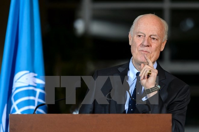 Đặc phái viên Liên hợp quốc về Syria Staffan de Mistura. (Nguồn: AFP/TTXVN)