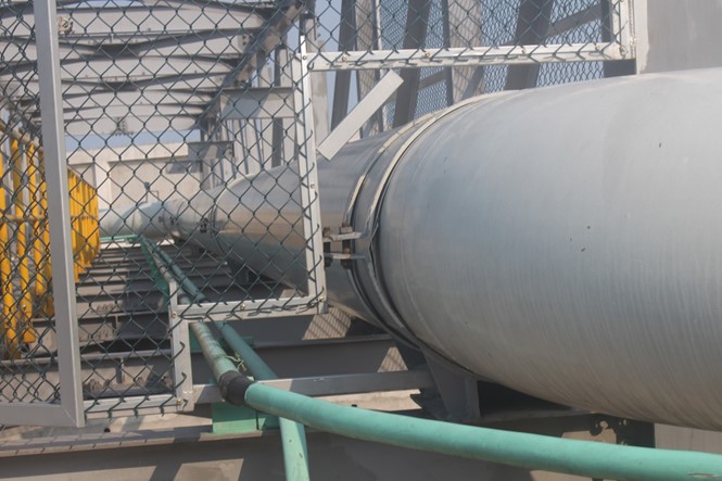 Đường ống xả thải nối liền từ dự án Formosa ra đáy biển Vũng Áng (Hà Tĩnh)	Ảnh: Nguyên Dũng
