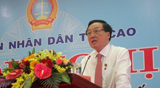Chánh án TAND Tối cao Nguyễn Hòa Bình.