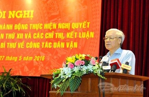 Tổng bí thư Nguyễn Phú Trọng tại Hội nghị 