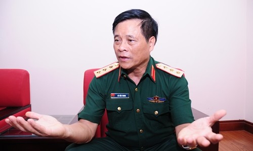 Thượng tướng Võ Tiến Trung: "Nếu Trung Quốc tỉnh táo, họ sẽ phải điều chỉnh lại thái độ của mình". Ảnh: Văn Việt.