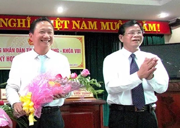 Ông Trịnh Xuân Thanh nhậm chức Phó Chủ tịch tỉnh Hậu Giang năm 2015 (ảnh: Cổng TTĐT tỉnh Hậu Giang).