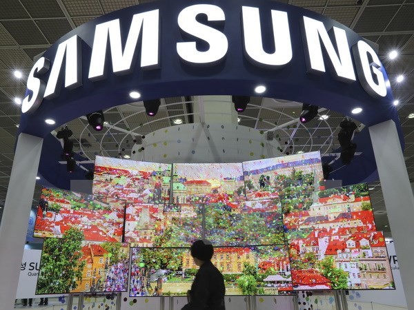 Gian hàng của Samsung tại Triển lãm điện tử Hàn Quốc ở Seoul. (Nguồn: AP/TTXVN)