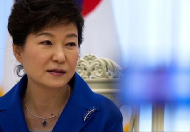 Tổng thống Hàn Quốc, bà Park Geun-hye. Ảnh: Bloomberg