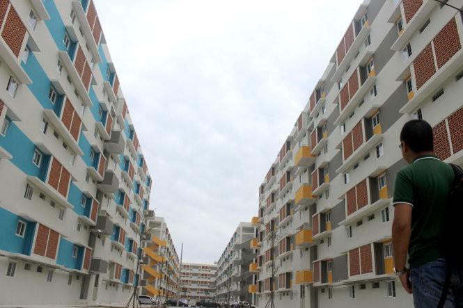Khu căn hộ thuộc dự án xây dựng Nhà ở xã hội Định Hòa. Nguồn: Internet