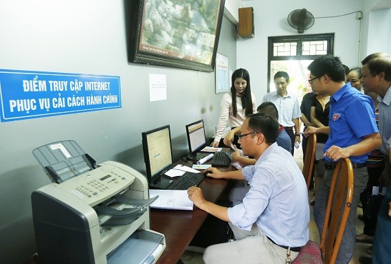 Đến nay, thành phố đã công bố 871 thủ tục hành chính thực hiện tiếp nhận và trả kết quả qua dịch vụ bưu chính. Ảnh: haiphong.gov.vn