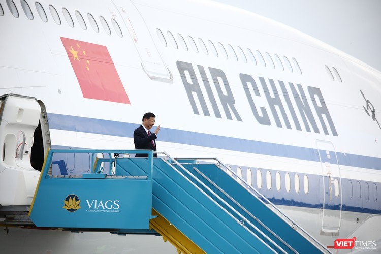 Máy bay chở Chủ tịch Trung Quốc Tập Cận Bình đã đáp xuống sân bay Đà Nẵng