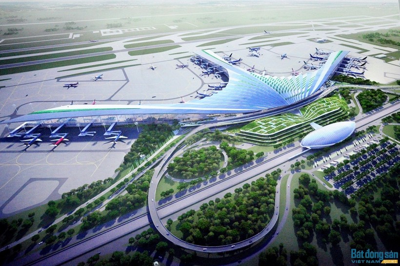 Phối cảnh 3D Cảng hàng không quốc tế Long Thành. Ảnh: Cục hàng không Việt Nam