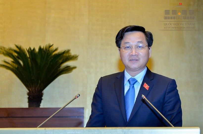 Tổng Thanh tra Chính phủ Lê Minh Khái. Nguồn: Quốc hội 