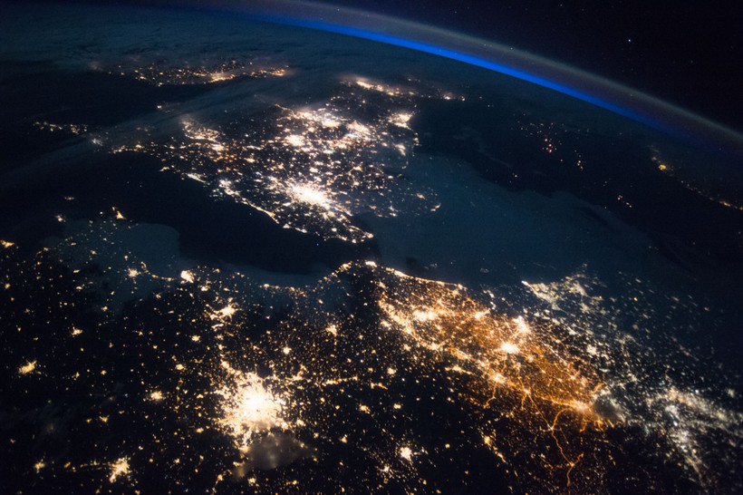 Hình ảnh Vương quốc Anh ban đêm được ghi lại từ trạm ISS. Nguồn: NASA