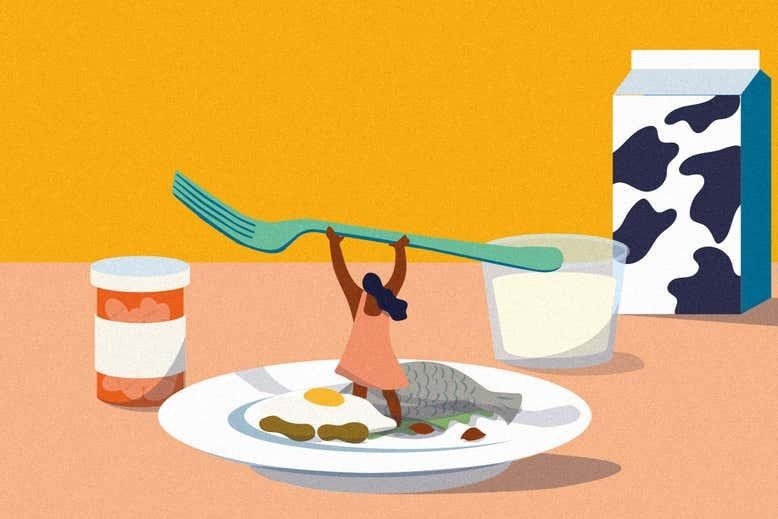 Dị ứng thực phẩm đem đến sự phiền toái cho con người (Ảnh: New Scientist)