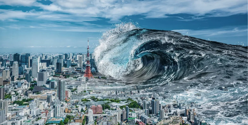 Công nghệ AI mới có thể dự đoán tác động của sóng thần trong chưa đầy một giây (Ảnh: IE)