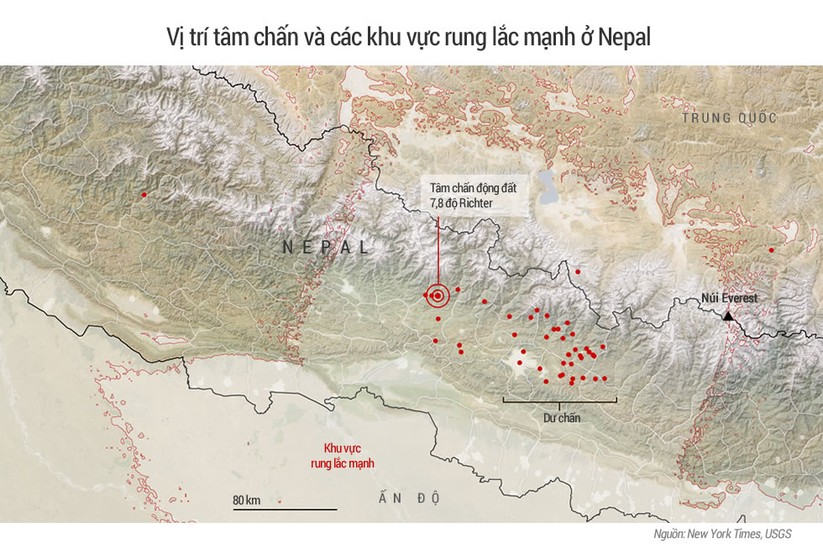 Gần 2.300 người thiệt mạng sau động đất ở Nepal ảnh 1