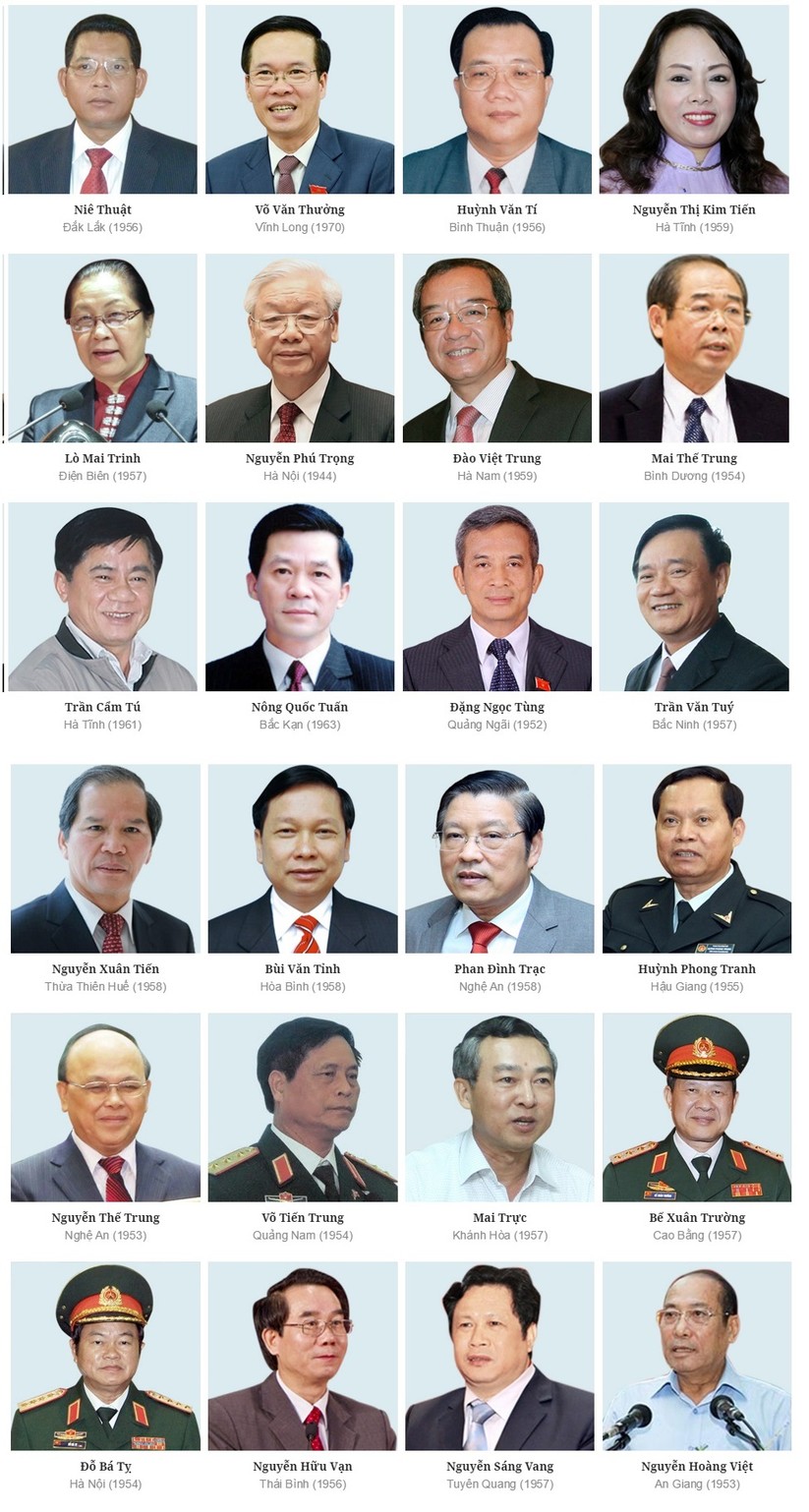 Chân dung 200 ủy viên Trung ương Đảng khóa XI ảnh 8