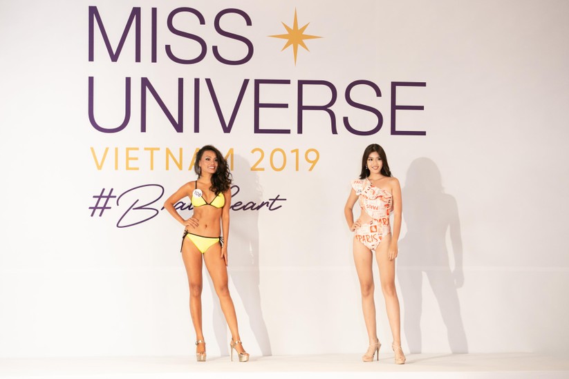 Nóng bỏng phần thi bikini Hoa hậu Hoàn vũ VN 2019 ảnh 1