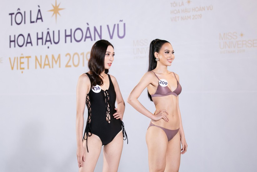 Nóng bỏng phần thi bikini Hoa hậu Hoàn vũ VN 2019 ảnh 2