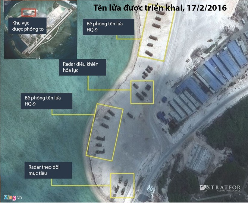 Cận cảnh HQ-9 và cơ sở quân sự phi pháp của TQ ở đảo Phú Lâm ảnh 2