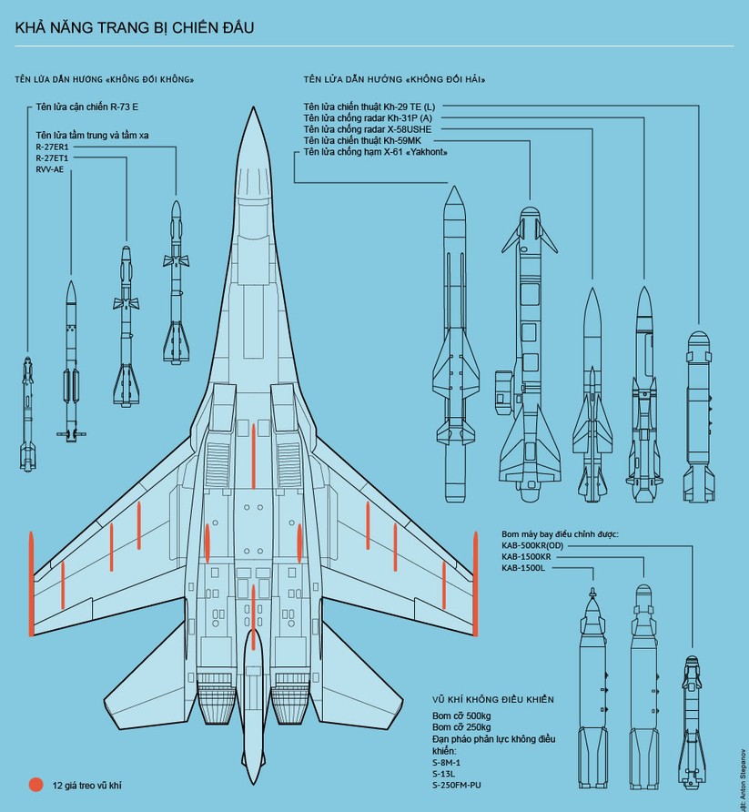 Máy bay tiêm kích đa nhiệm Su-35S ảnh 2