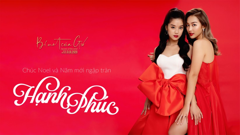 Hoàng Yến Chibi, Khả Ngân và Quốc Anh đỏ rực quyến rũ mùa Noel ảnh 6