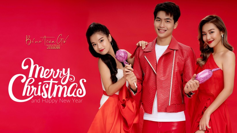 Hoàng Yến Chibi, Khả Ngân và Quốc Anh đỏ rực quyến rũ mùa Noel ảnh 9